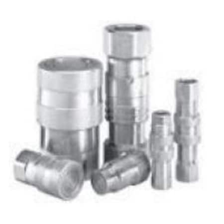 Stucchi Quick Couplers (Skid Steer): 3571 PSI, 3/4 in. SAE Female Thread, 3/4 in. Flat Face SAE Male 237325